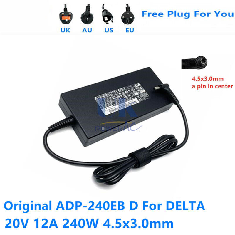 *Brand NEW*Original DELTA ADP-240EB D 20V 12A 240W AC Adapter For MSI POWER Supply